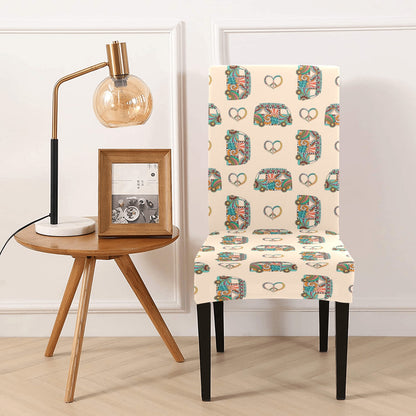 Russell Terriers With Bone Print Design LKS302 Dining Chair Slipcover
