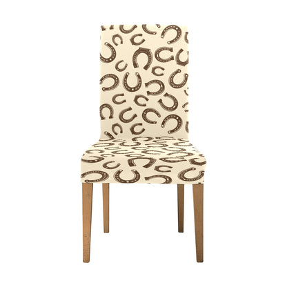 Horseshoe Print Design LKS302 Dining Chair Slipcover