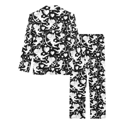 Cupid Pattern Print Design 04 Women's Long Pajama Set