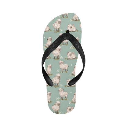 Sheep Print Design LKS405 Flip Flops