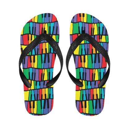 Piano Print Design LKS402 Flip Flops