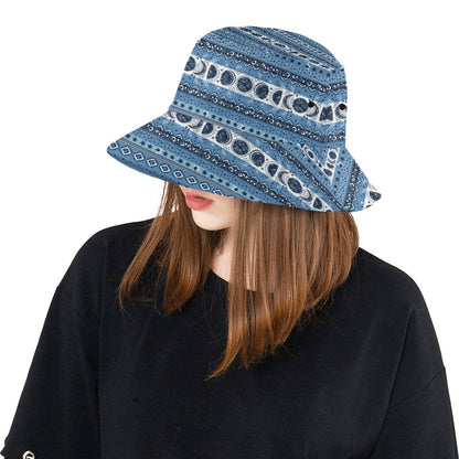 Sun Moon Pattern Print Design LKS306 Unisex Bucket Hat