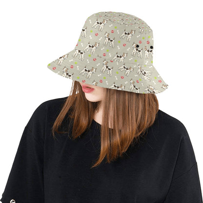 Toy Fox Terriers Print Design LKS301 Unisex Bucket Hat