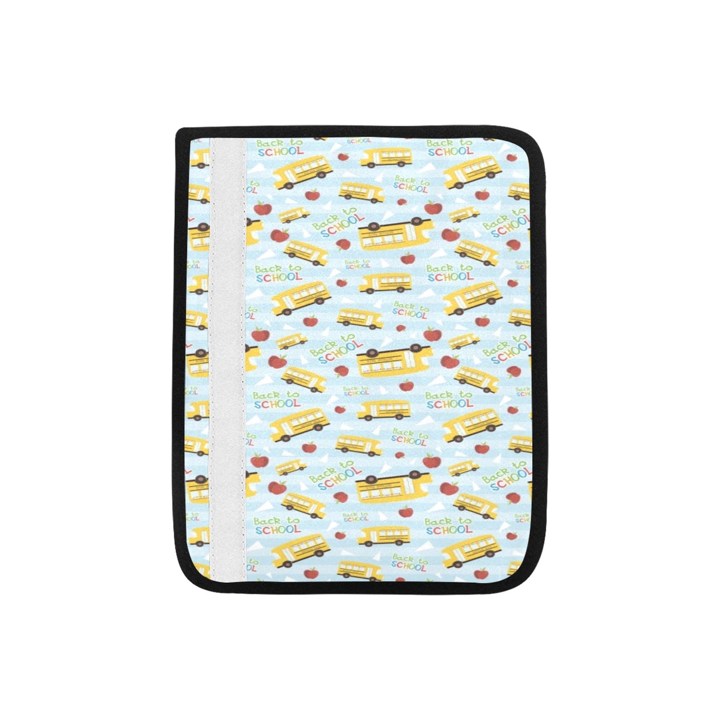 School Bus Back To School Print Design LKS303 Car Seat Belt Cover