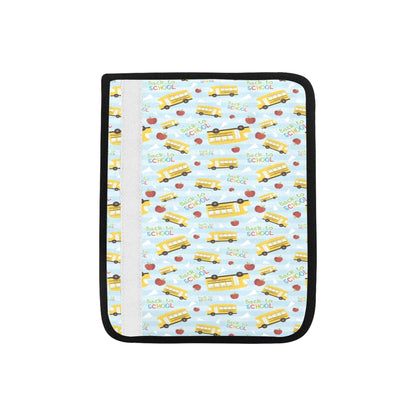 School Bus Back To School Print Design LKS303 Car Seat Belt Cover