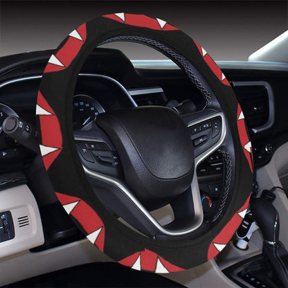 Vampire Lips Print Design LKS302 Steering Wheel Cover with Elastic Edge