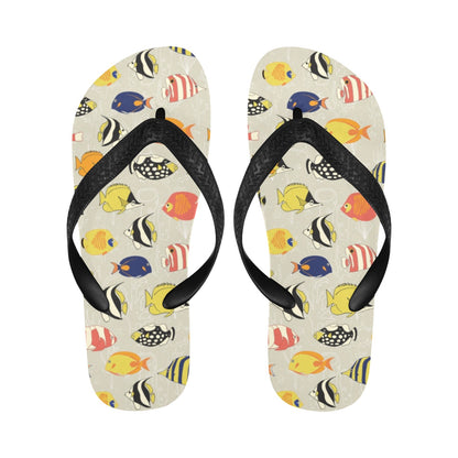 Angelfish Print Design LKS401 Flip Flops