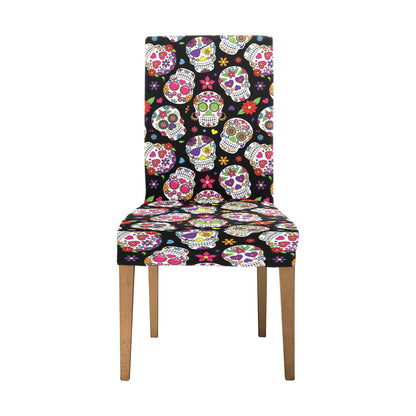 Sugar Skull Print Design LKS302 Dining Chair Slipcover