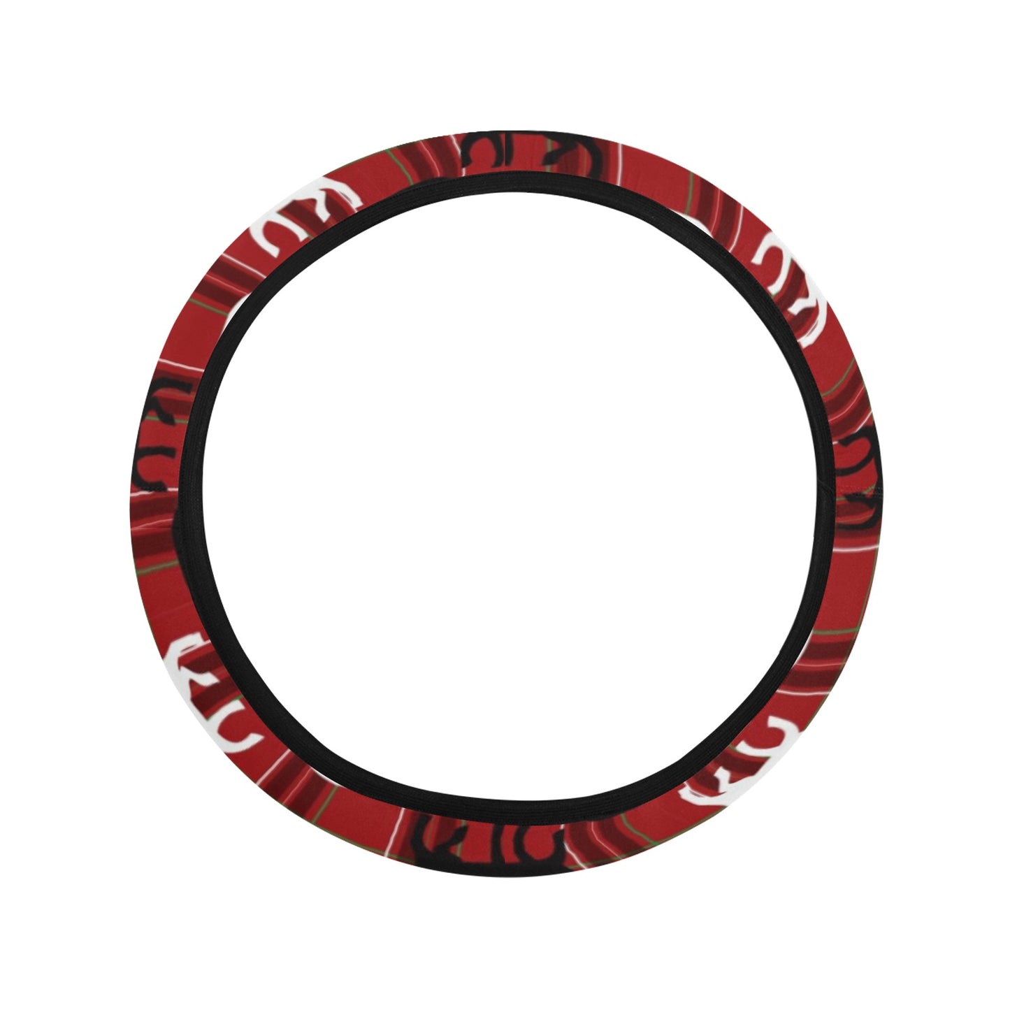 Moose Print Design LKS401 Steering Wheel Cover with Elastic Edge