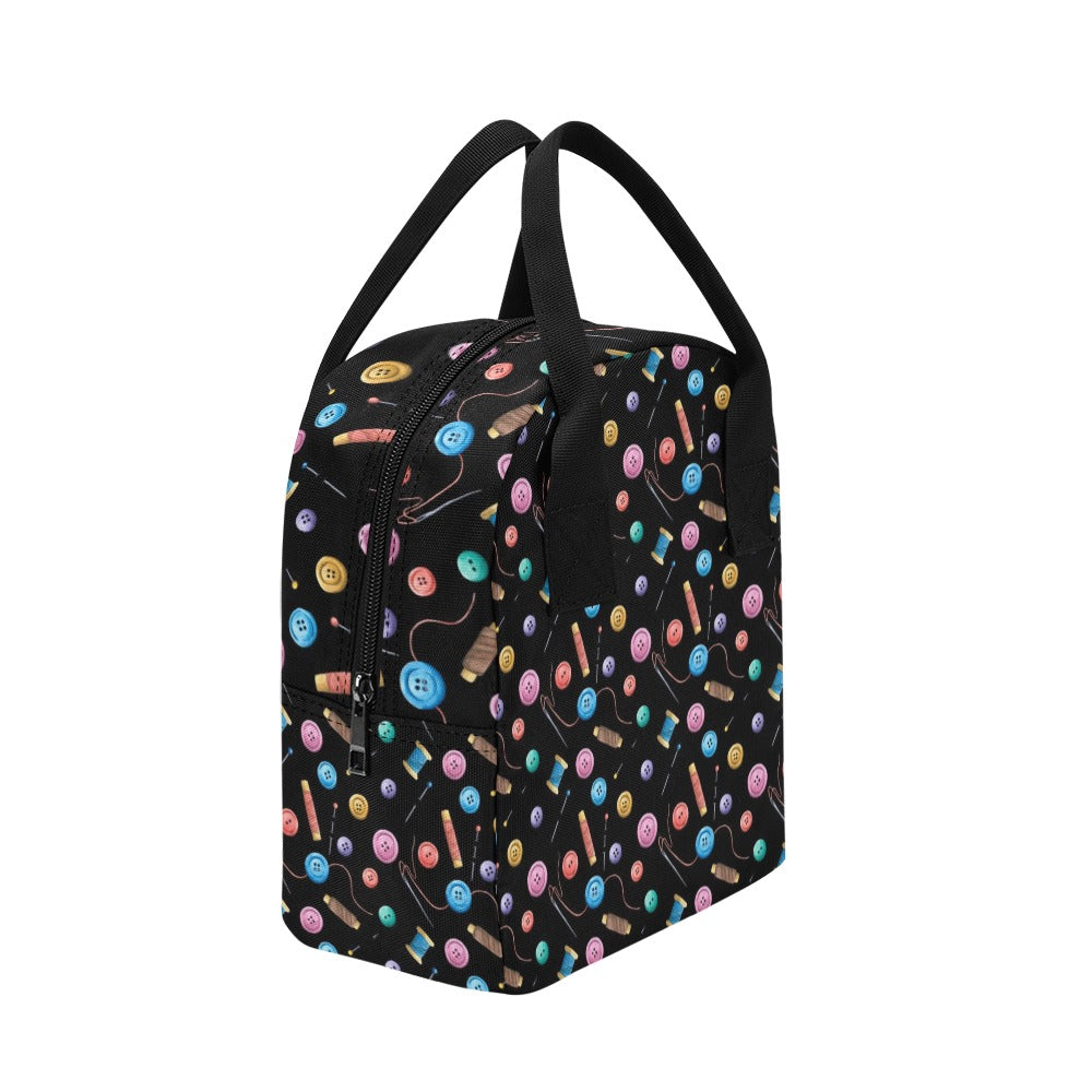 Sewing Print Design LKS309 Insulated Lunch Bag