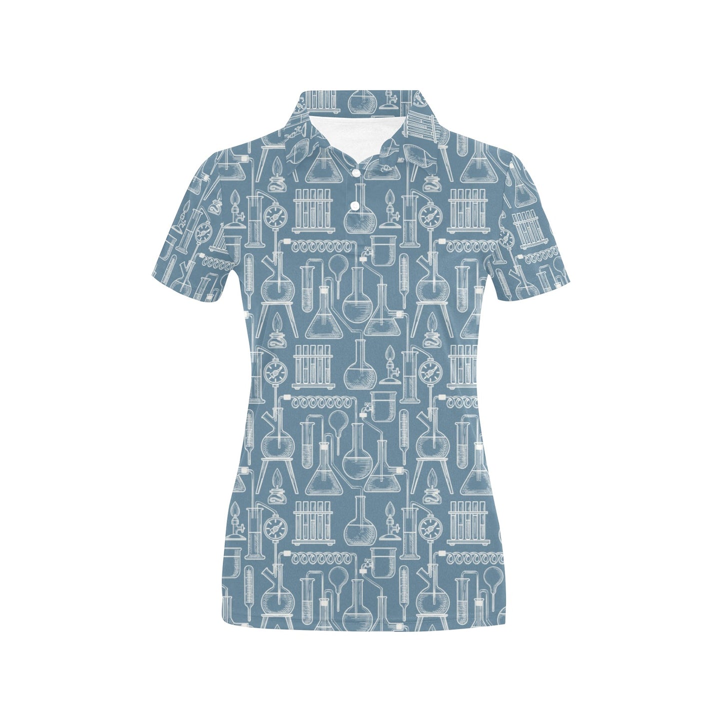 Chemical Pattern Print Design 05 Women's Polo Shirt