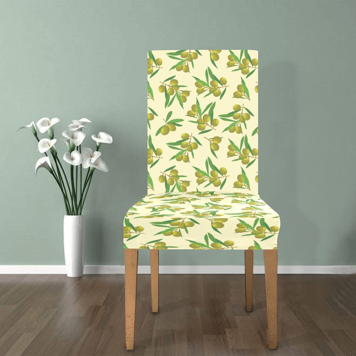 Olive Print Design LKS302 Dining Chair Slipcover
