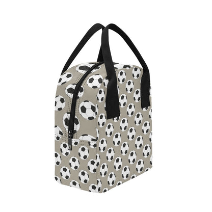 Soccer Ball Print Design LKS302 Insulated Lunch Bag