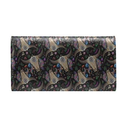 Buffalo Head Print Design LKS401 Women's Trifold Wallet