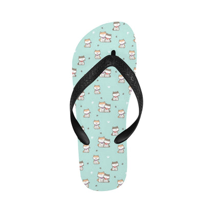 Shiba Inu Print Design LKS302 Flip Flops