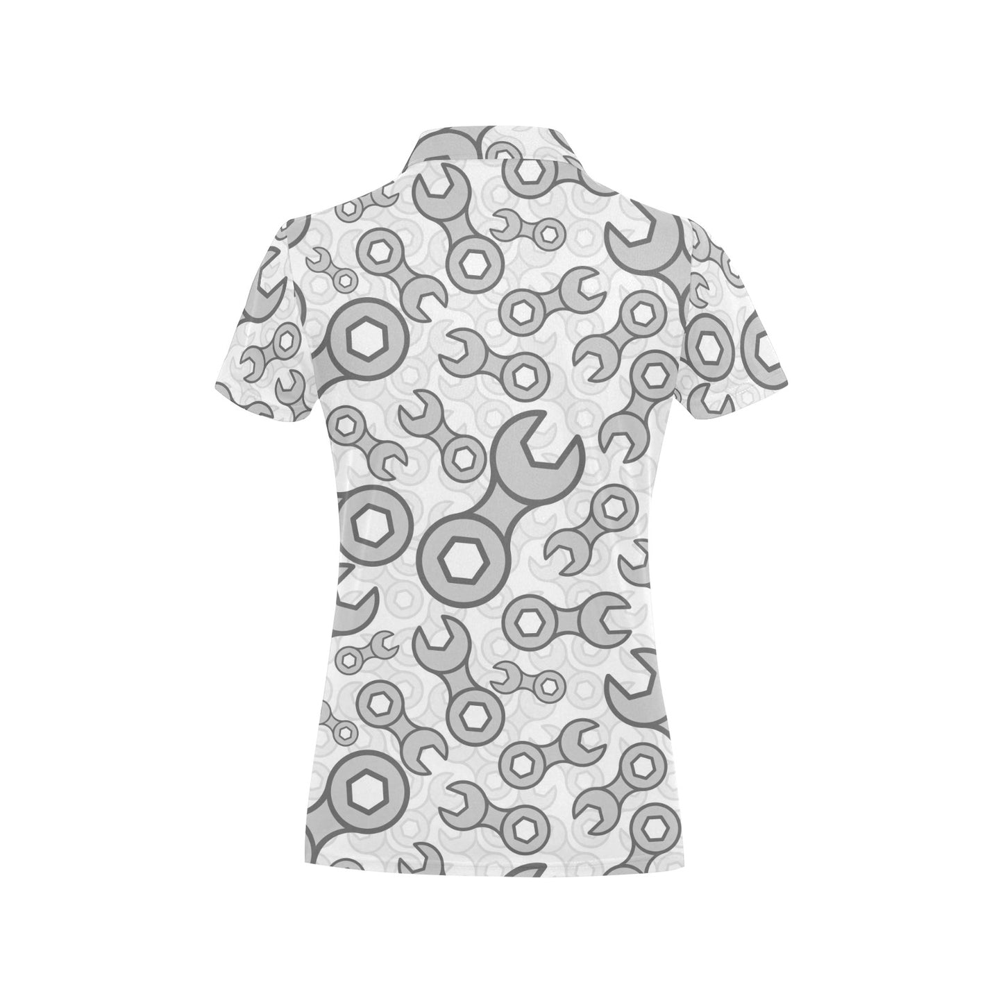 Mechanic Pattern Print Design 05 Women's Polo Shirt