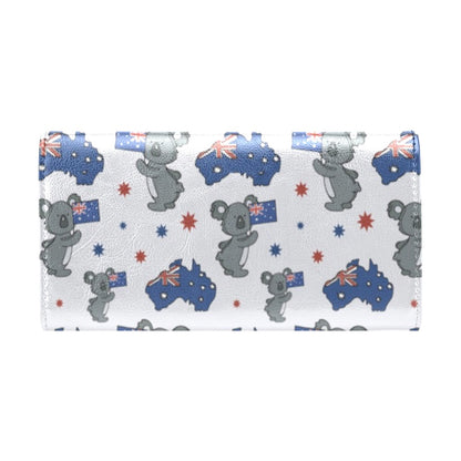 Koala Australia Day Themed Design Women's Trifold Wallet