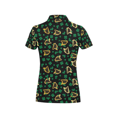 Harp Print Design LKS402 Women's Polo Shirt
