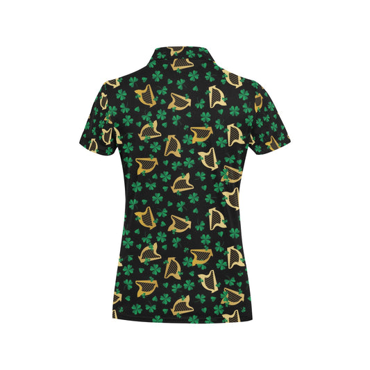 Harp Print Design LKS402 Women's Polo Shirt