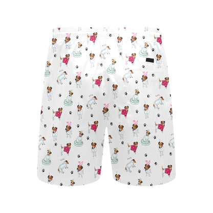 Russell Terriers Print Design LKS308 Men's Swim Trunks Beach Shorts