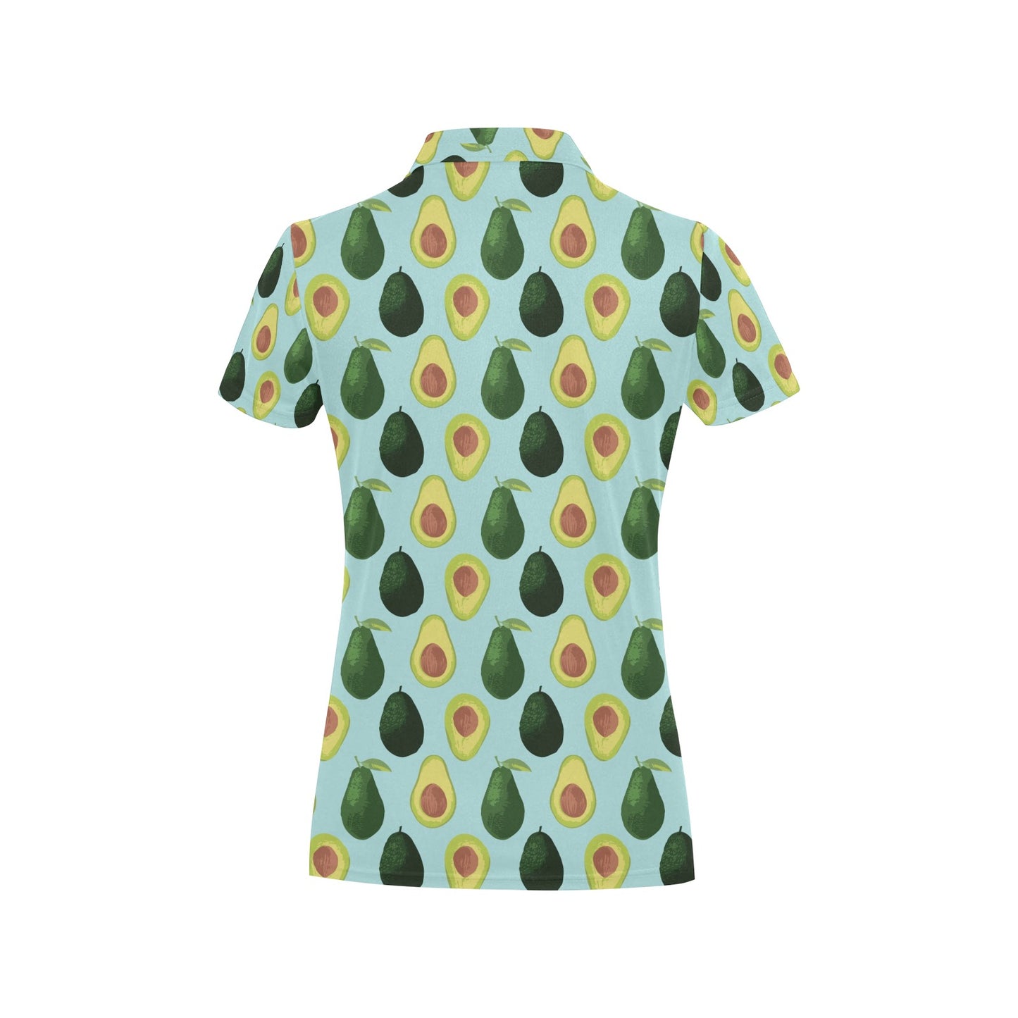 Avocado Pattern Print Design 04 Women's Polo Shirt