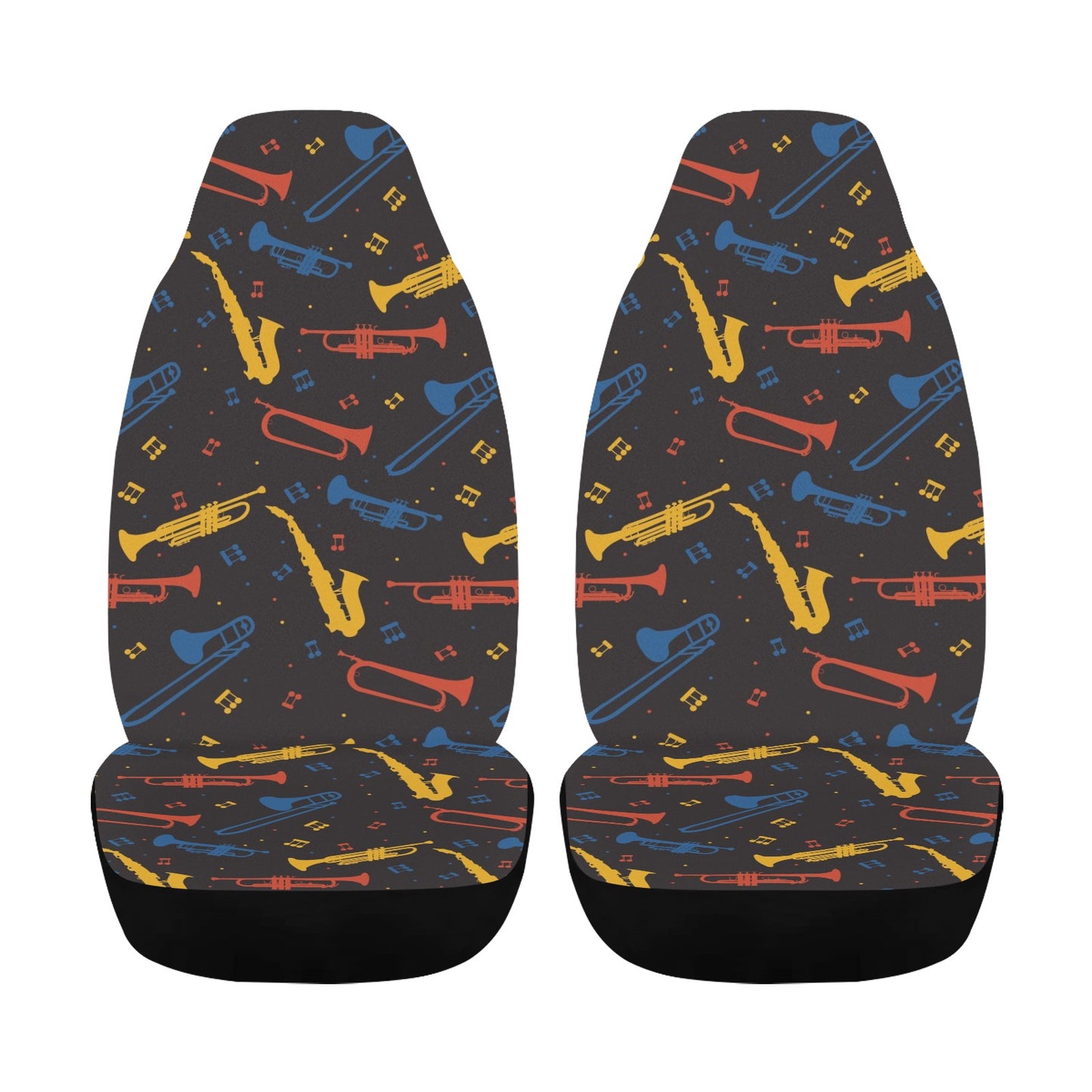Saxophone Print Design LKS407 Car Seat Covers