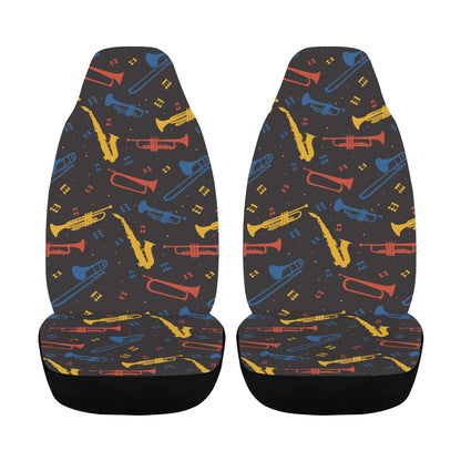Saxophone Print Design LKS407 Car Seat Covers