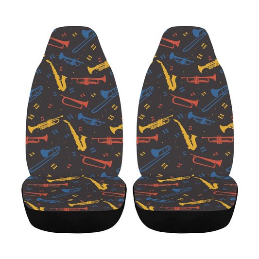 Saxophone Print Design LKS407 Car Seat Covers