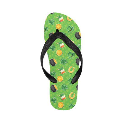 Shamrock Saint Patrick's Day Print Design LKS302 Flip Flops