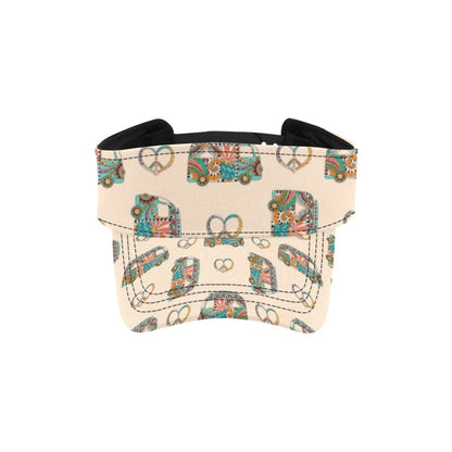 Hippie Van Peace Print Design LKS303 Unisex Sun Visor