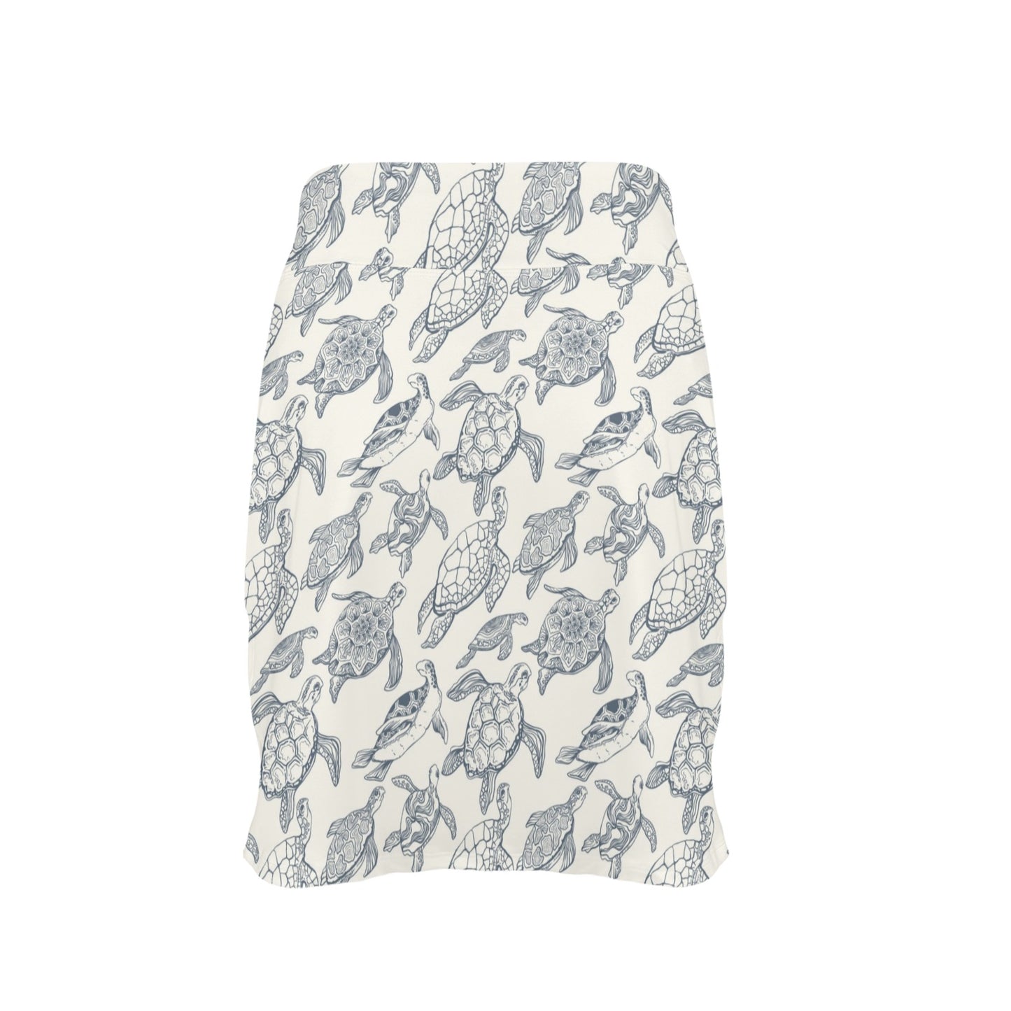 Sea Turtle Print Design LKS304 17" Golf & Pickleball Skort with Pockets
