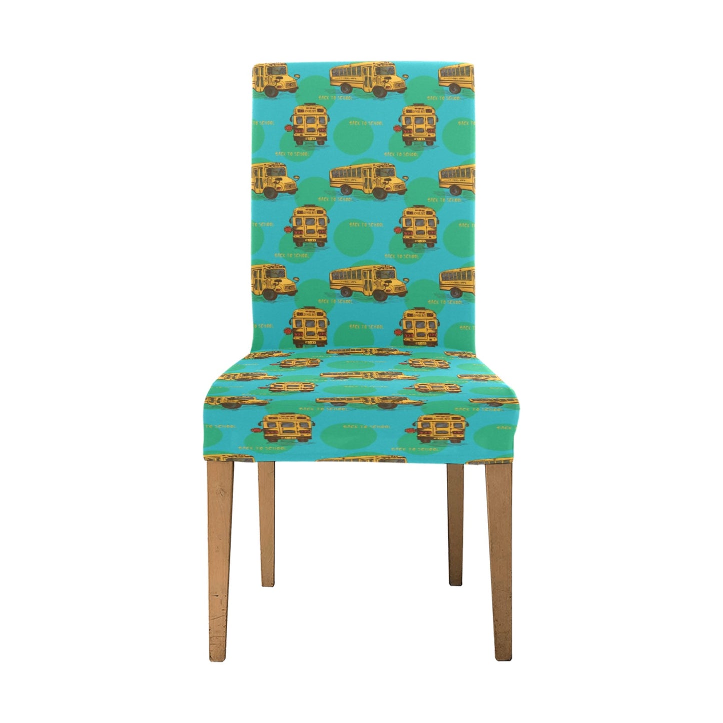 School Bus Print Design LKS308 Dining Chair Slipcover