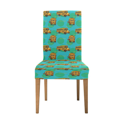 School Bus Print Design LKS308 Dining Chair Slipcover