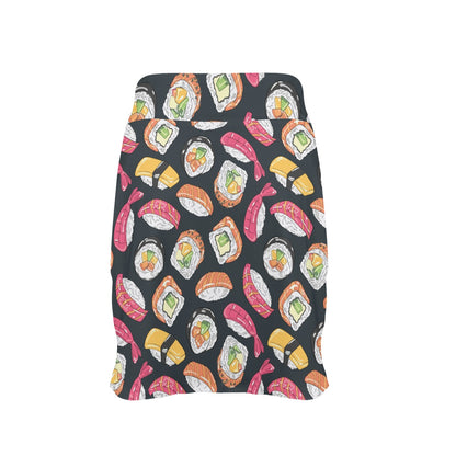 Sushi Print Design LKS306 17" Golf & Pickleball Skort with Pockets