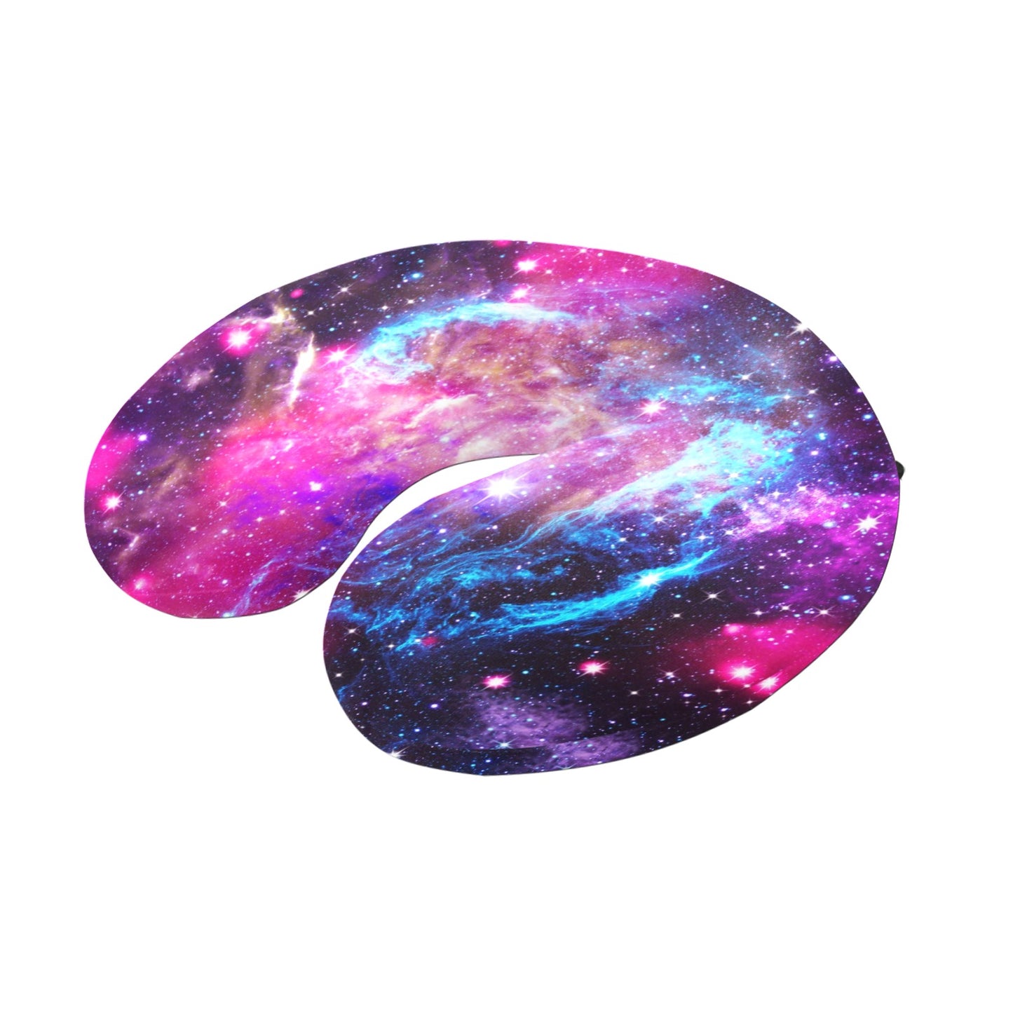 Galaxy Night Purple Space Print U-Shaped Travel Neck Pillow