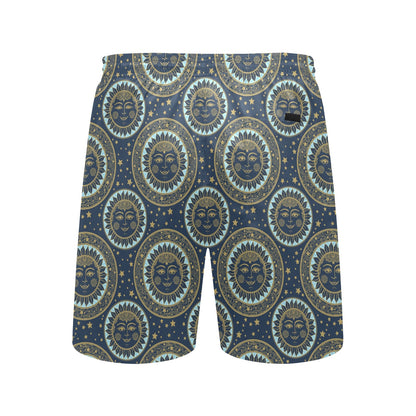 Boho Sun Dream Men's Swim Trunks Beach Shorts