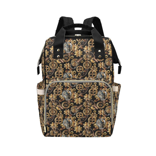 Steampunk Lightbulb Print Design LKS304 Diaper Bag Backpack