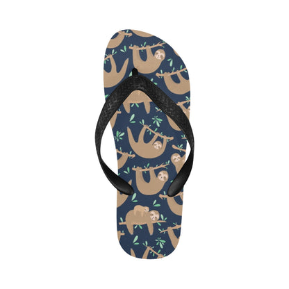 Sloth Print Design LKS307 Flip Flops