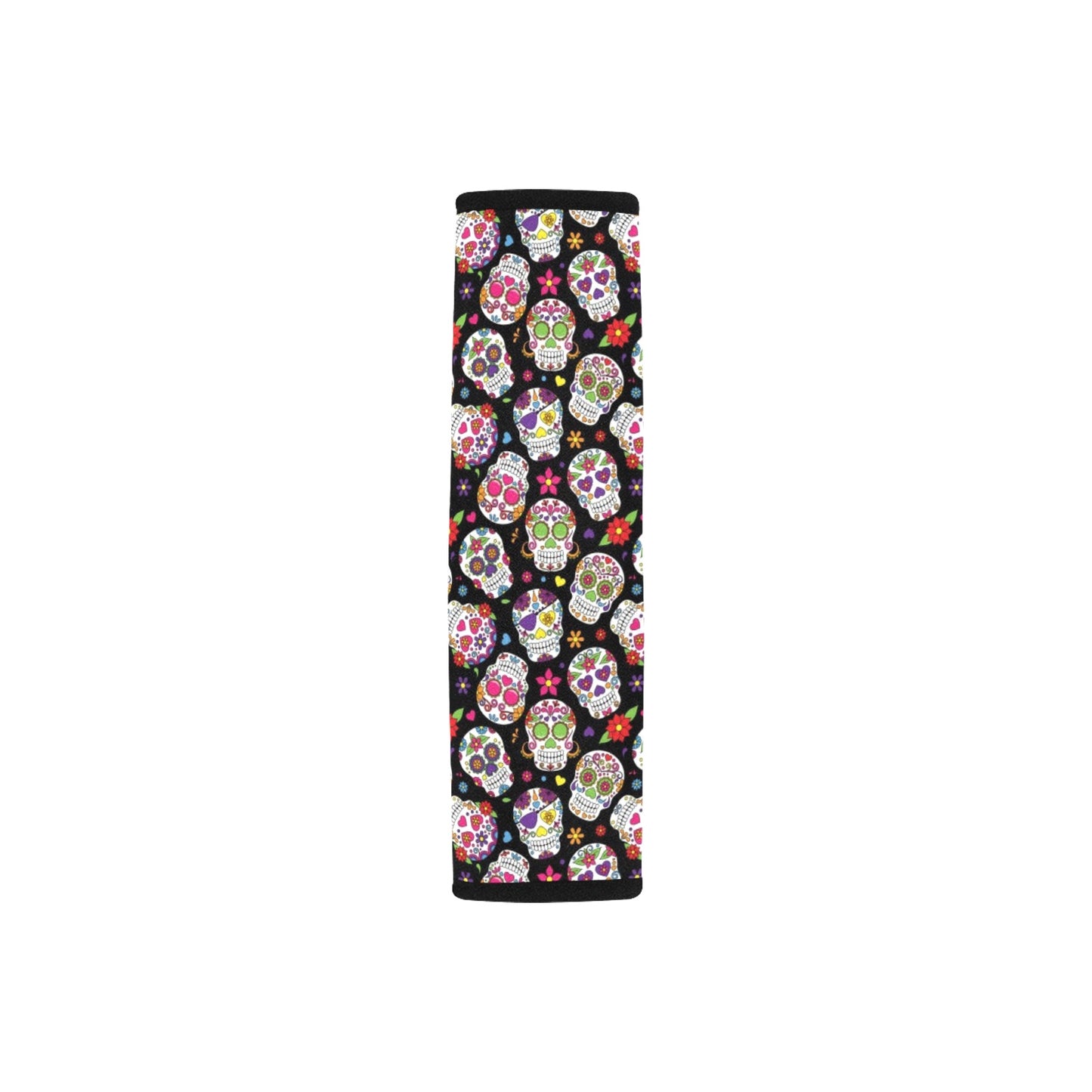 Sugar Skull Print Design LKS302 Car Seat Belt Cover