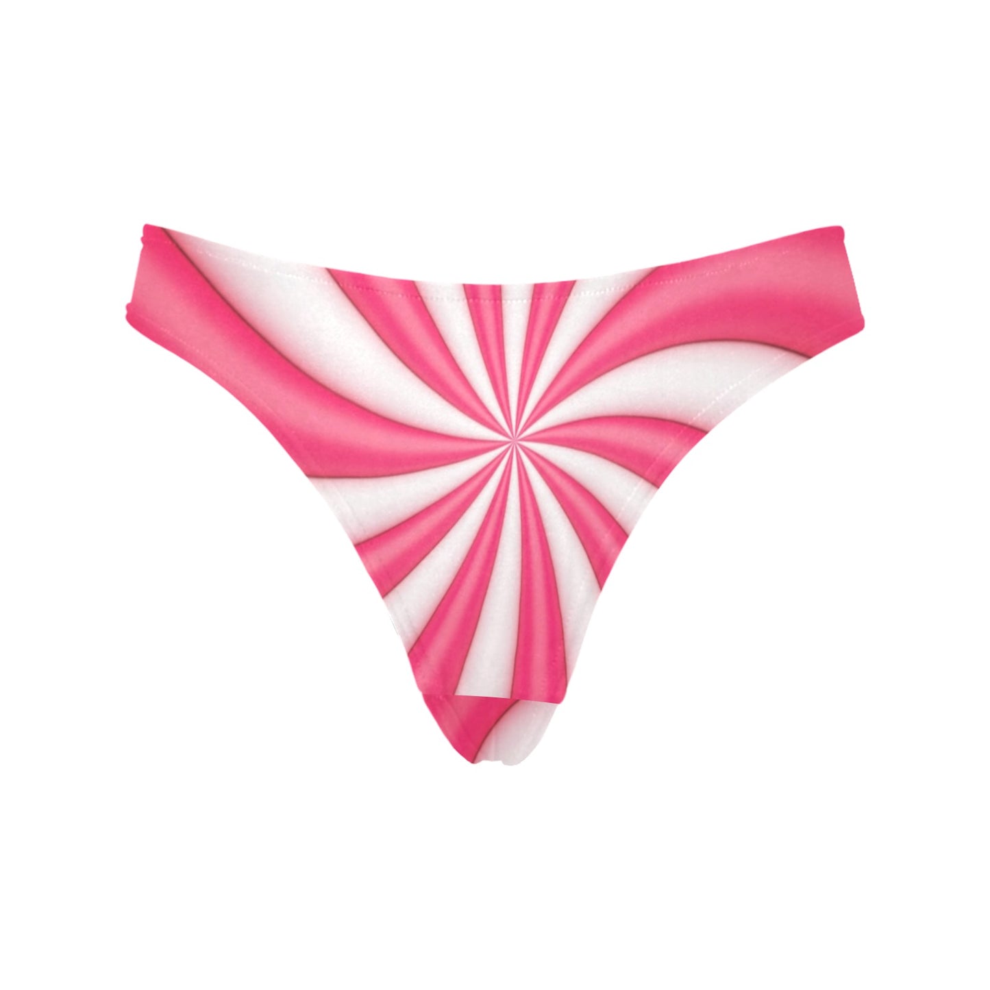 Vortex Twist Swirl Candy Print Women's Thongs