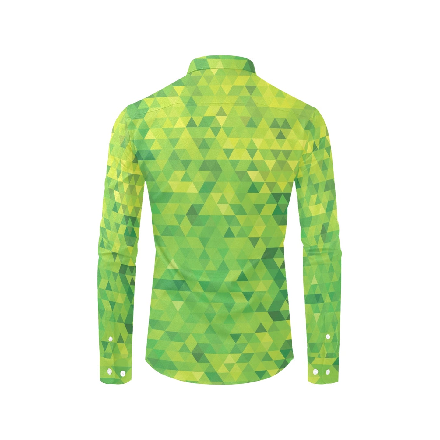 Geometric Print Design LKS402 Men's Long Sleeve Dress Shirt