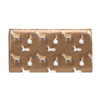 Donkey Print Design LKS401 Women's Trifold Wallet