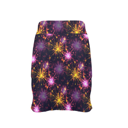 Firework Print Design LKS303 17" Golf & Pickleball Skort with Pockets