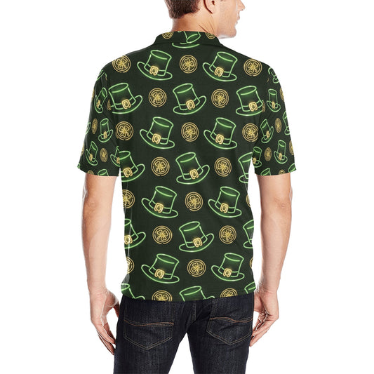 St Patricks Day Print Design LKS308 Men Polo Shirt