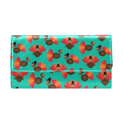 Thanksgiving Print Design LKS307 Women's Trifold Wallet
