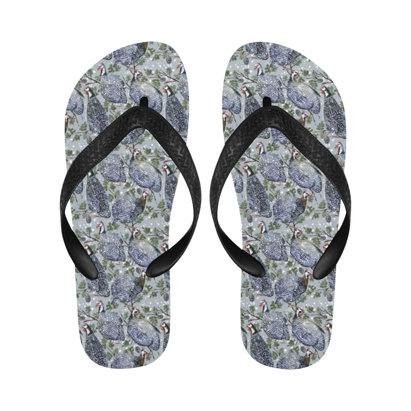 Guinea Fowl Print Design LKS402 Flip Flops