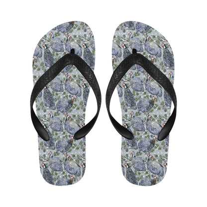 Guinea Fowl Print Design LKS402 Flip Flops