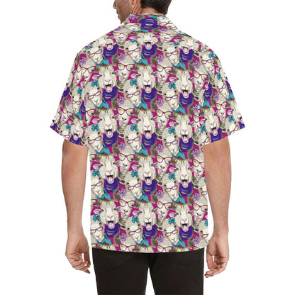 Sheep Print Design LKS403 Men's Men's Hawaiian Shirt