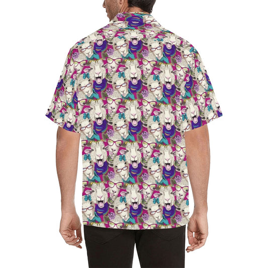 Sheep Print Design LKS403 Men's Men's Hawaiian Shirt