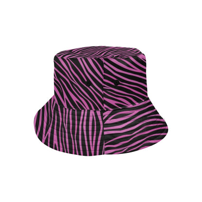 Zebra Pink Print Design LKS304 Unisex Bucket Hat